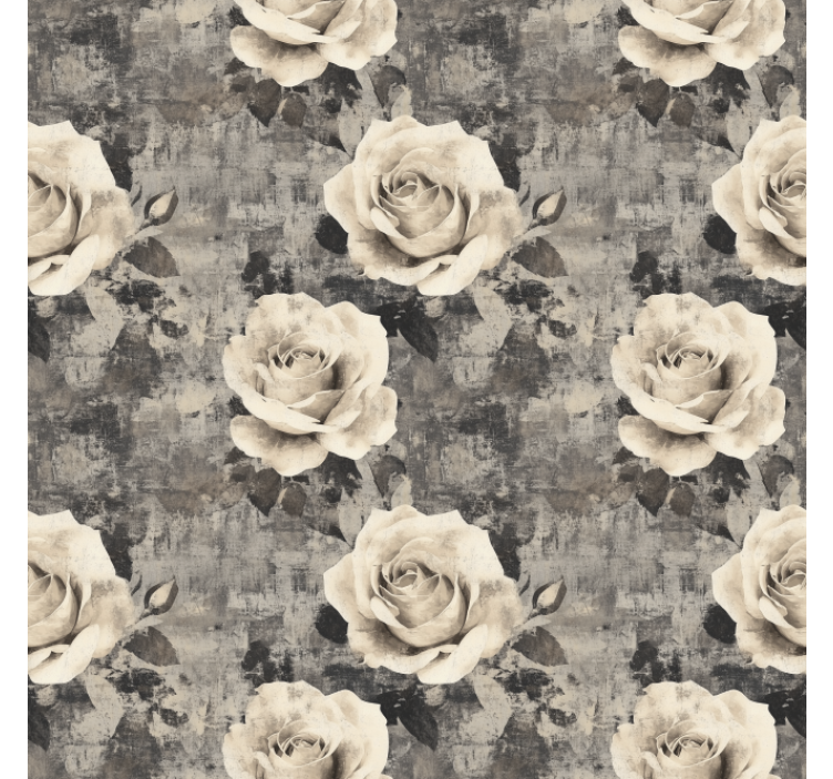 Marmur flowers  kitchen roller blind - TenStickers