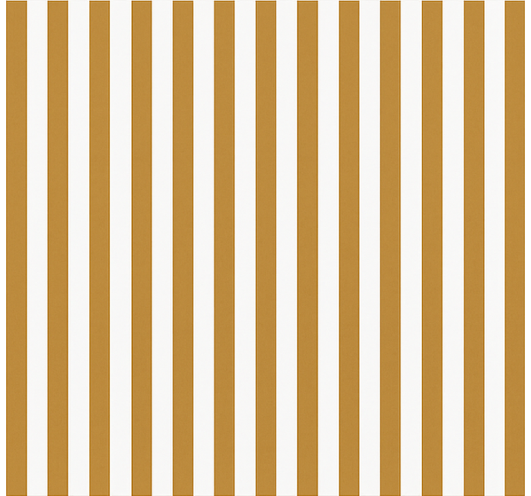 Mustard and white stripes living room roller blind - TenStickers