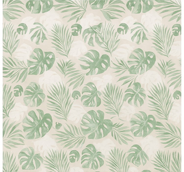 Tropical botanical leaves kitchen roller blind - TenStickers