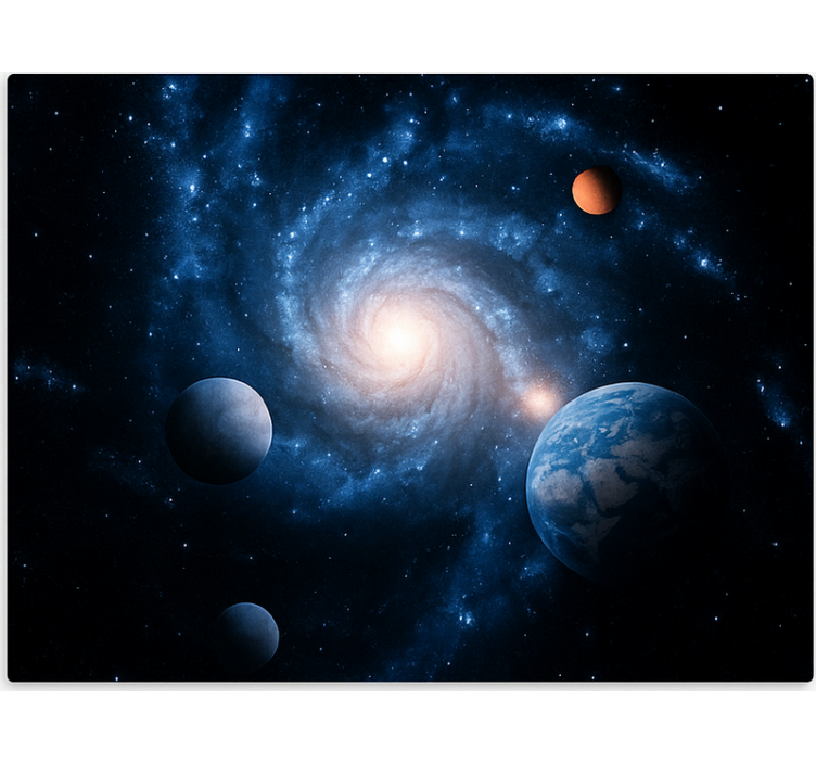Galaxy Space Planet teenage bedroom roller blind - TenStickers