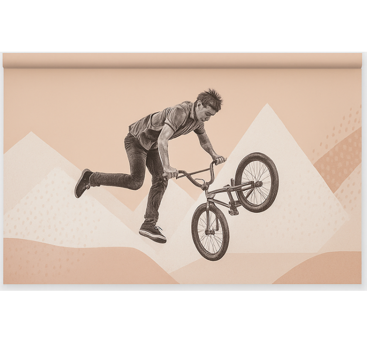 BMX Stunt Action teenage bedroom roller blind - TenStickers