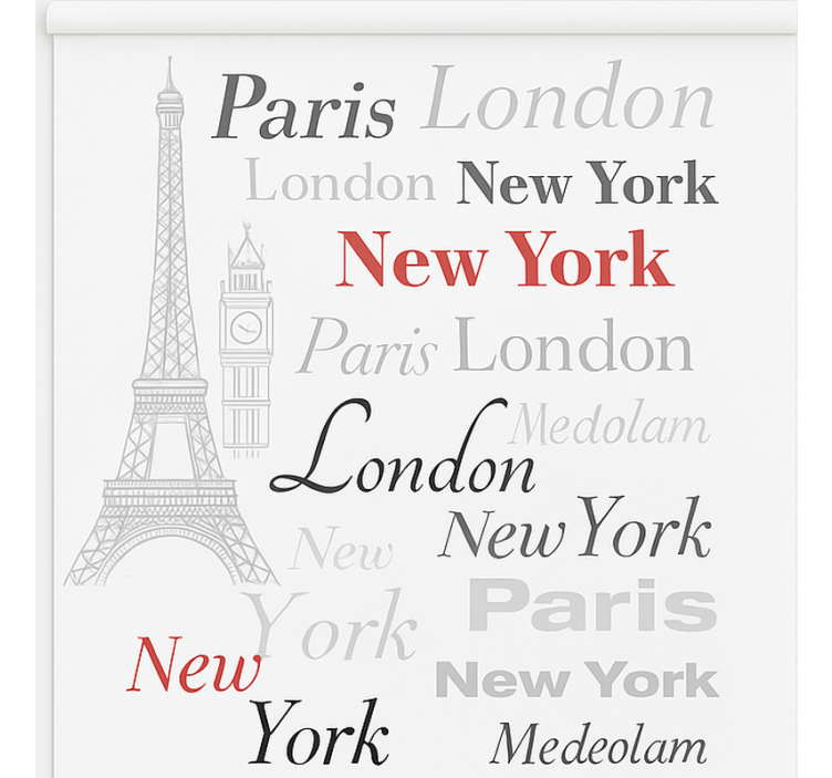 New york teenage bedroom roller blind - TenStickers