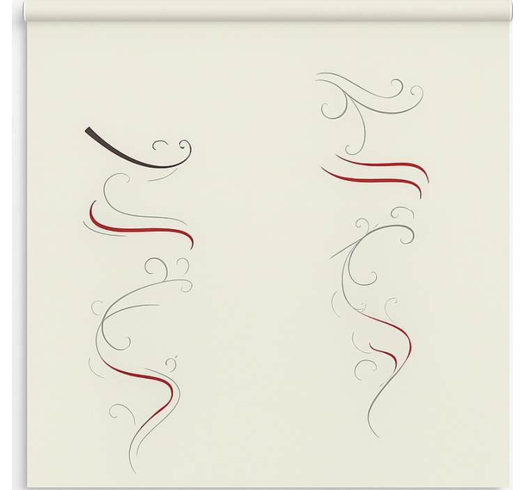 Scandinavian roller blind in vibrant floral spiral - TenStickers