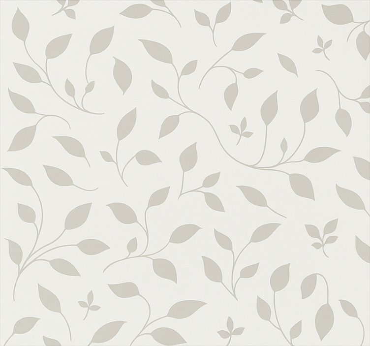 Scandinavian roller blind with soothing leaf pattern - TenStickers