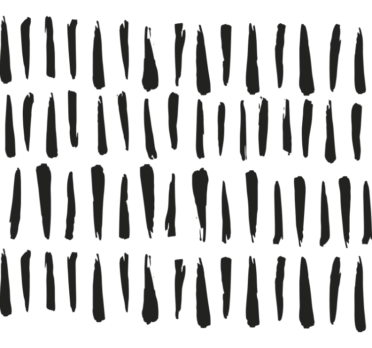 Elegant black stripes bathroom roller blind - TenStickers