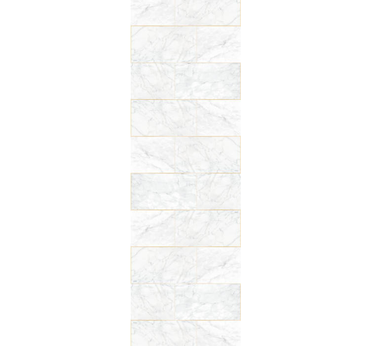 Bathroom roller blind in gray tones with gold marble - TenStickers