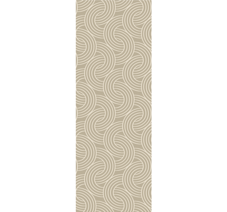 Home office roller blind with elegant curved designs - TenStickers
