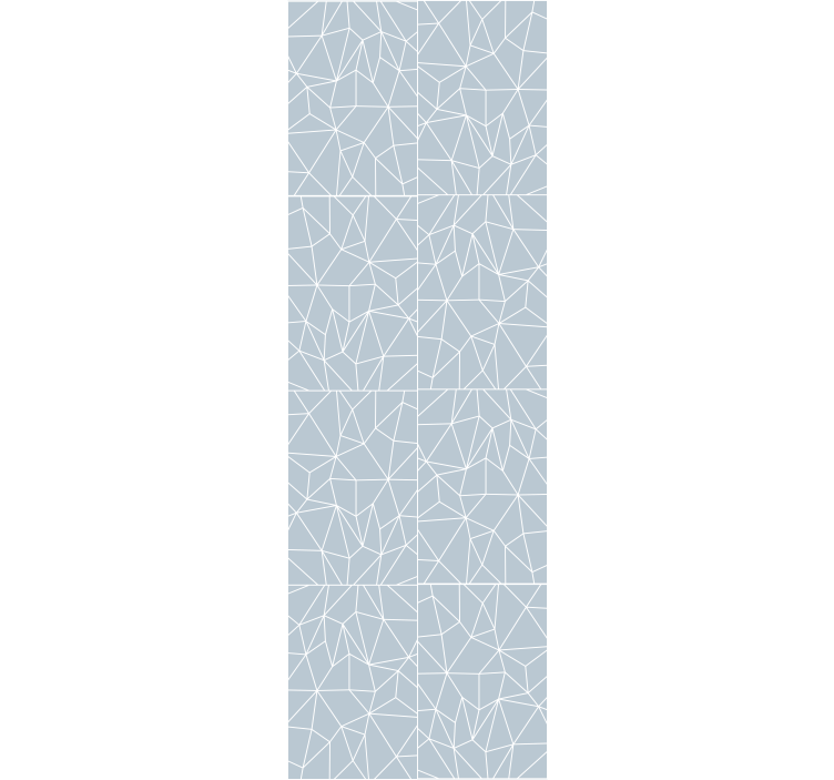 Home office roller blind with modern line patterns - TenStickers