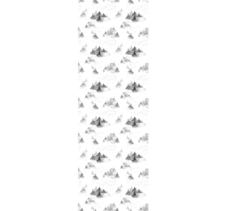 Home office roller blind dark forest silhouette - TenStickers