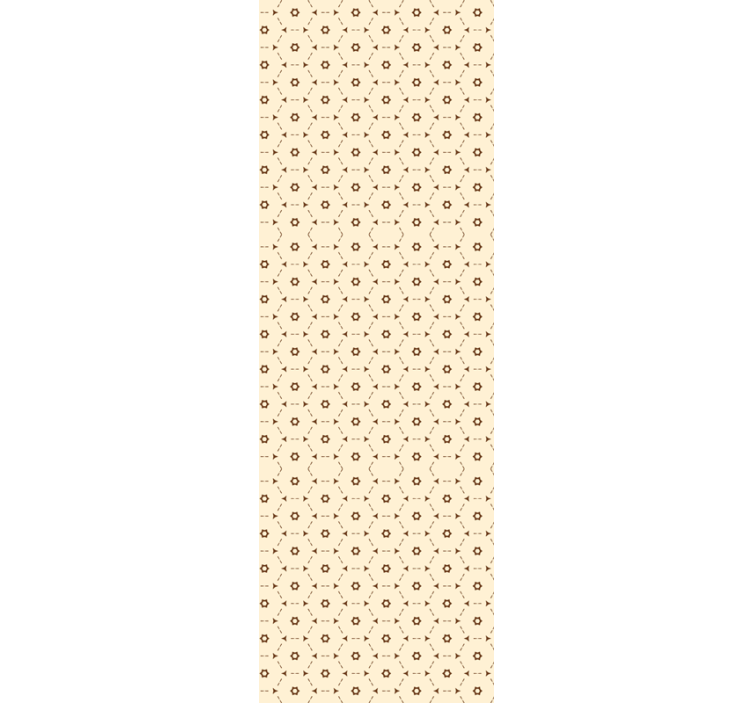 Home office roller blind with abstract hexagon design - TenStickers