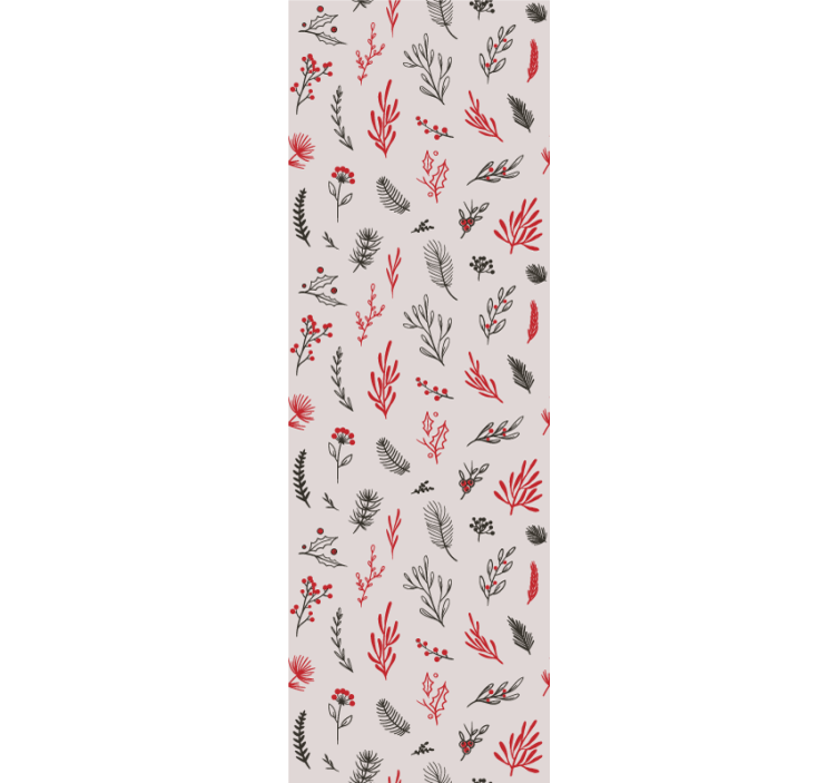 Kitchen roller blind with pink botanical design - TenStickers