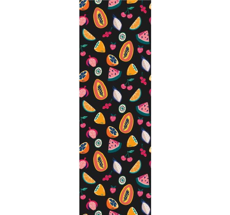 Fruity patterns kitchen roller blind - TenStickers
