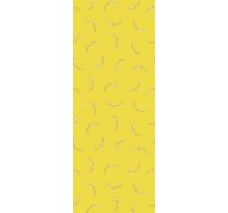 Kitchen roller blind banana pattern design - TenStickers