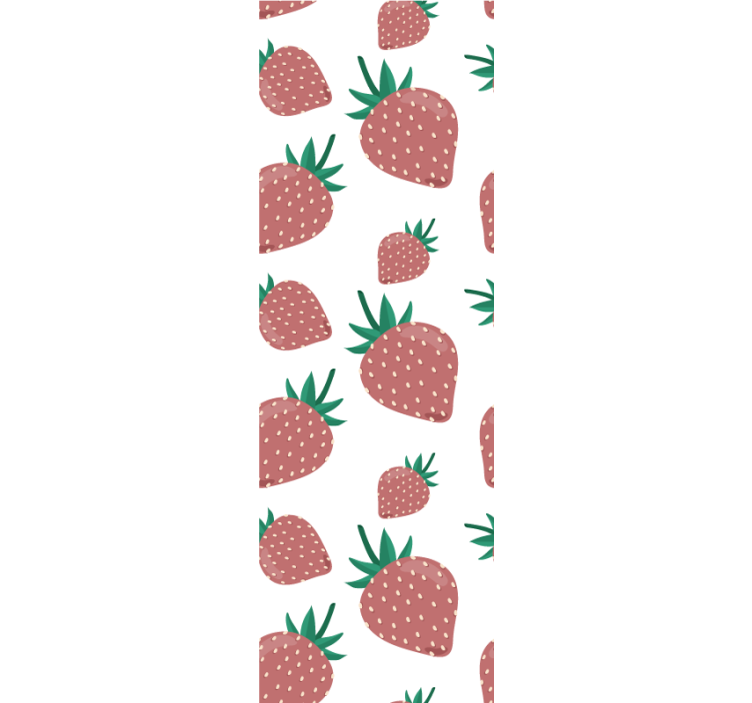 Kitchen roller blind strawberry pattern - TenStickers