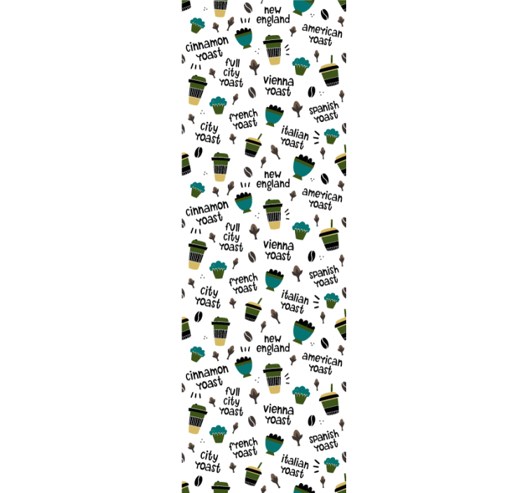 Kitchen roller blind coffee roast design - TenStickers