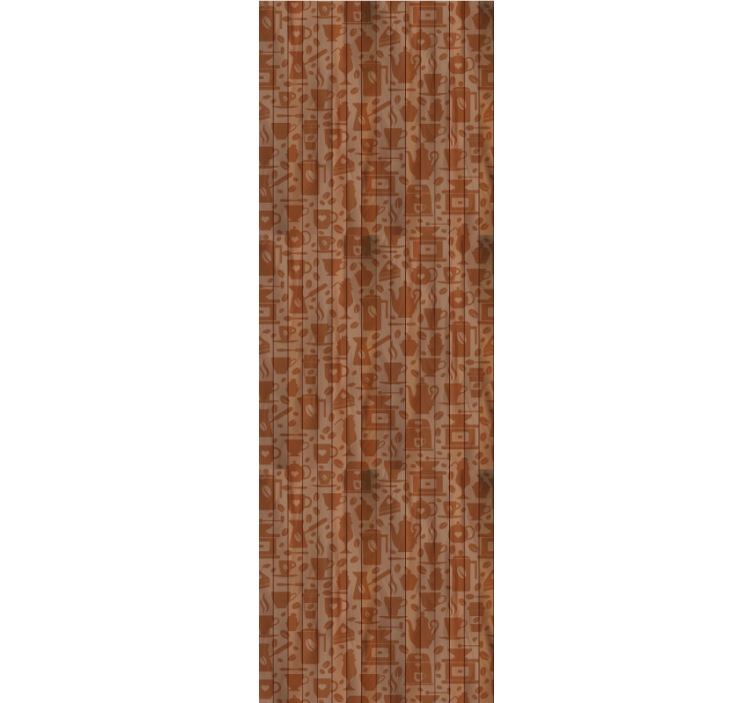 Kitchen roller blind with café designs - TenStickers