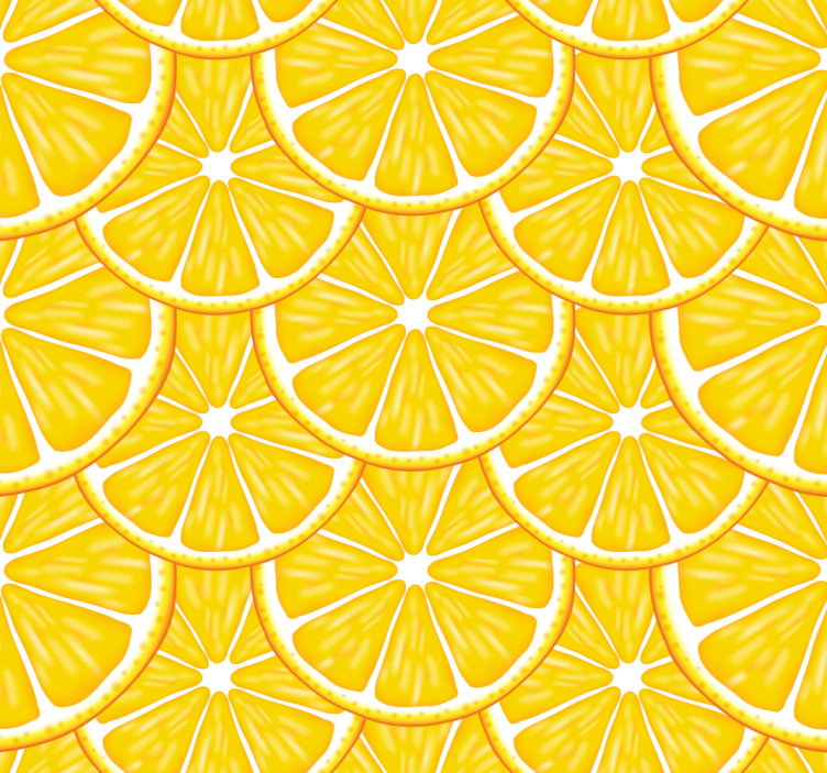 Kitchen roller blind citrus slice design - TenStickers