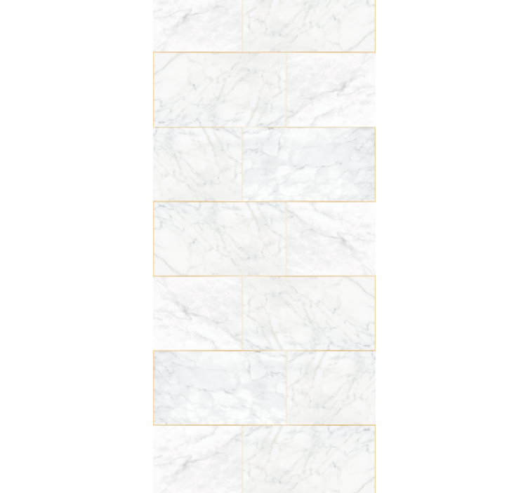 Kitchen roller blind in gray tones gold marble - TenStickers
