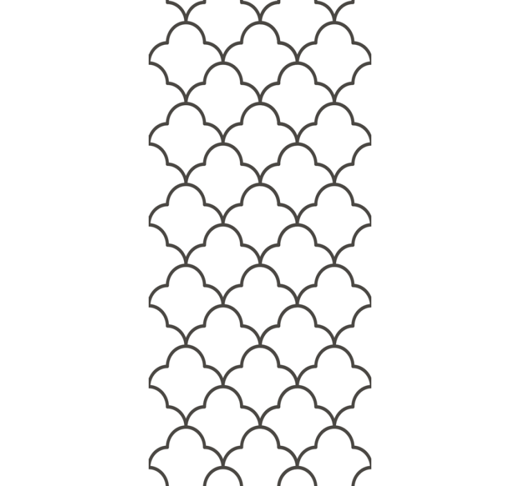 Kitchen roller blind in geometric moroccan design - TenStickers