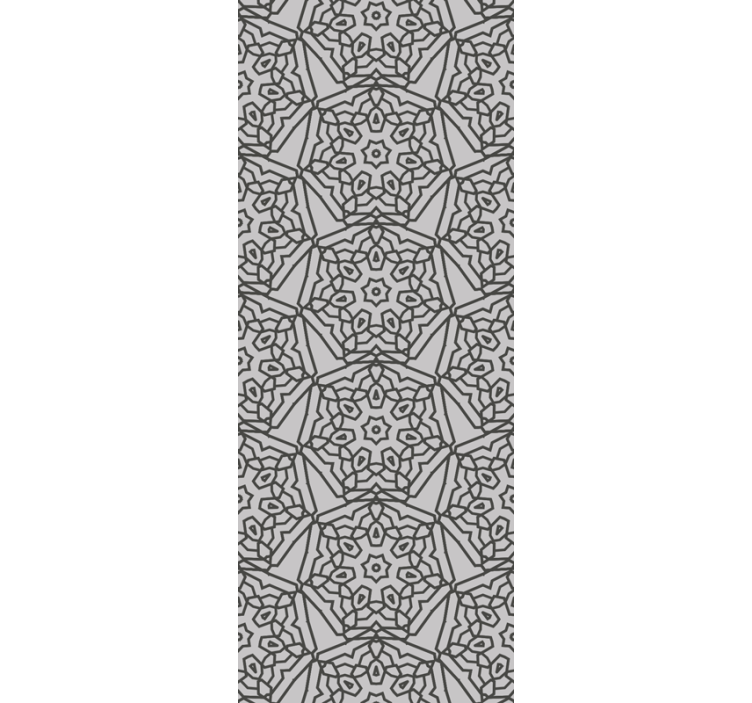 Kitchen roller blind in abstract arabic tile style - TenStickers