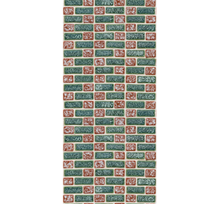 Kitchen roller blind with simple brick design - TenStickers