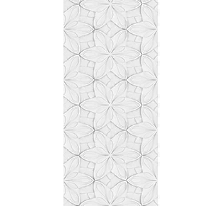 Kitchen roller blind with floral hexagon tiles - TenStickers