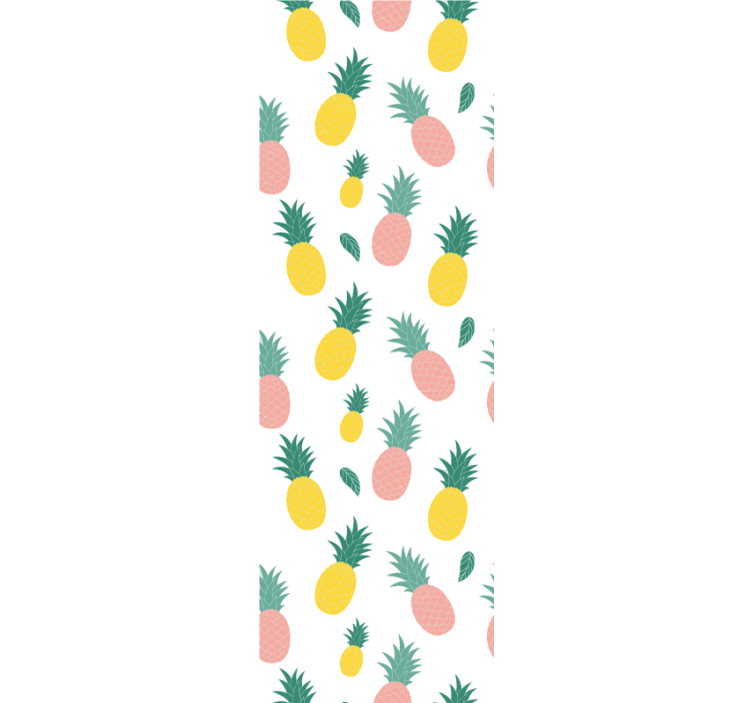 Kitchen roller blind pineapple pattern fruit design - TenStickers