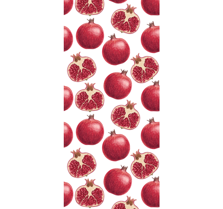 Kitchen roller blind with colorful pomegranates pattern - TenStickers