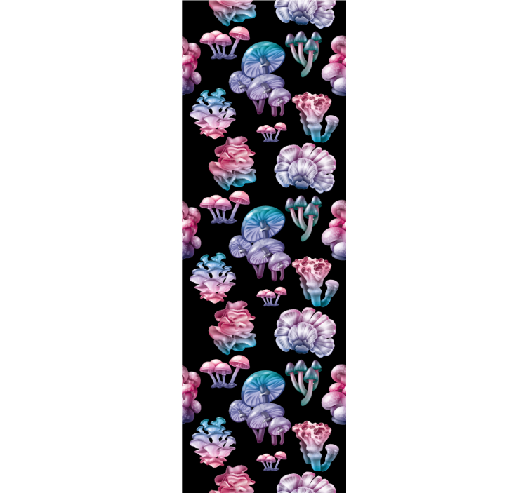Kitchen roller blind set of enchanted mushrooms - TenStickers