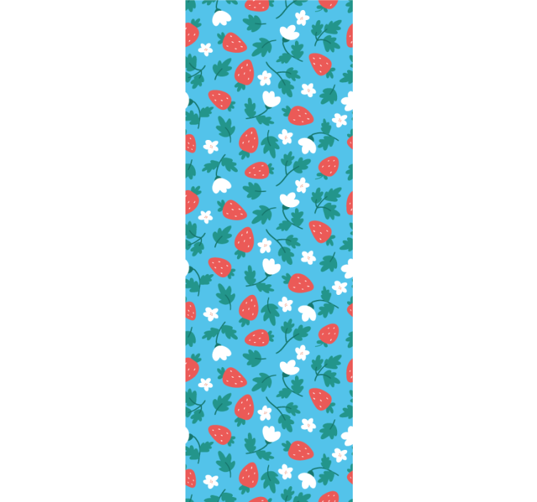 Kitchen roller blind with vibrant fruit and flower design - TenStickers