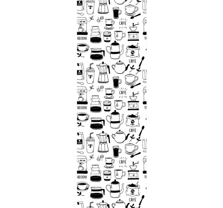 Kitchen roller blind coffee break - TenStickers