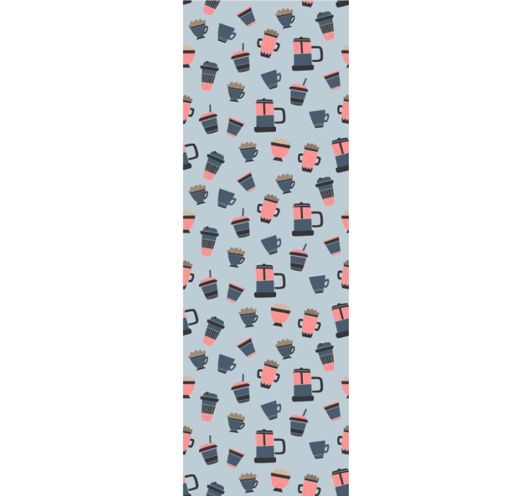 Kitchen roller blind with coffee takeaway design - TenStickers