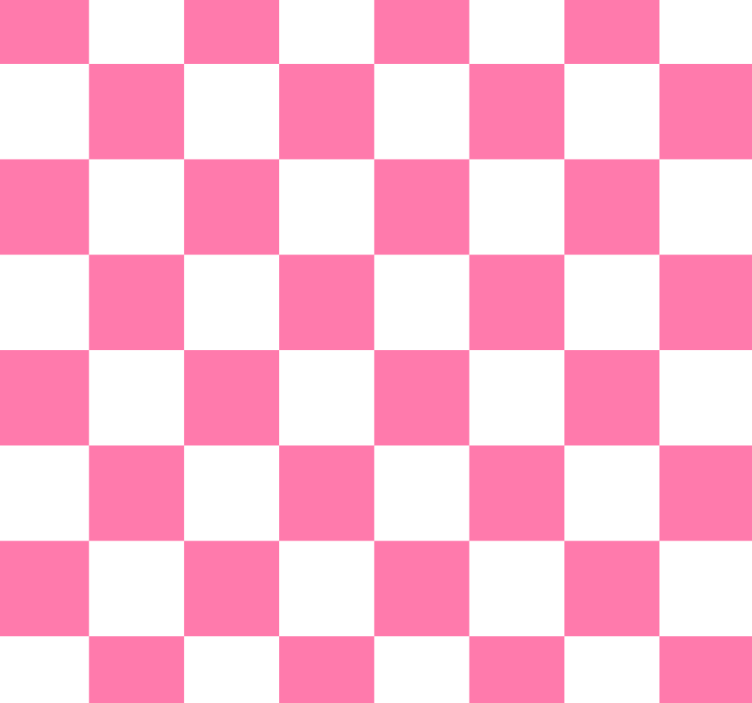 Pink checked kitchen roller blind - TenStickers
