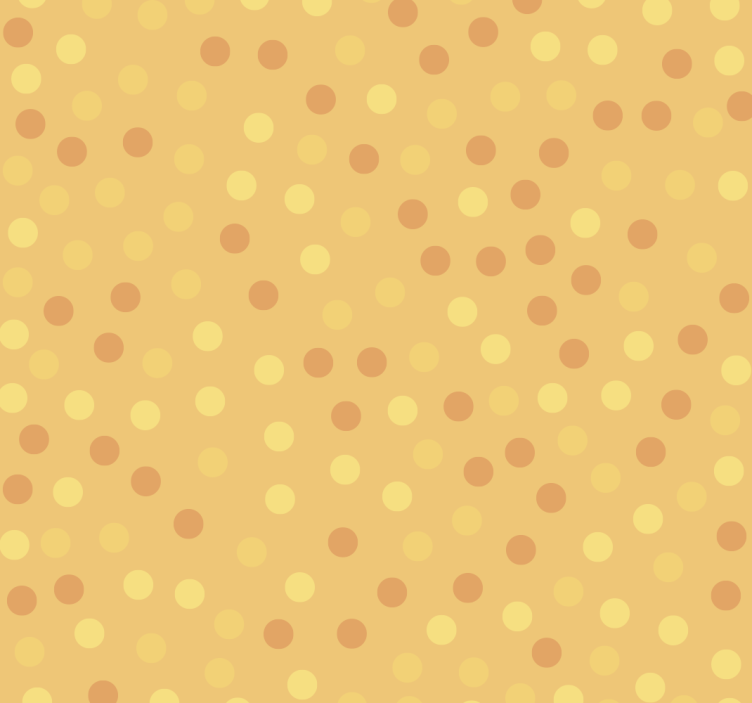 Kitchen roller blind orange circles wallpaper - TenStickers