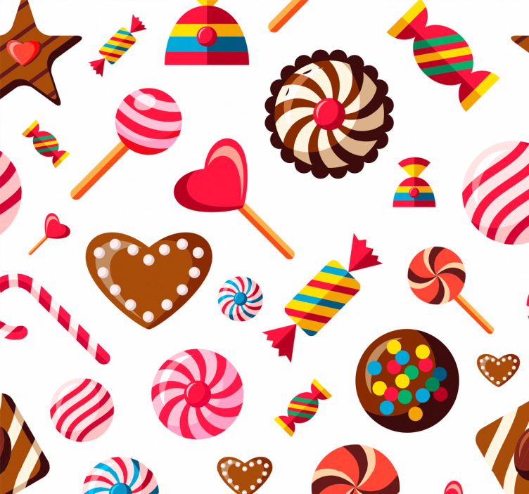 Kitchen roller blind sweet mosaic design - TenStickers