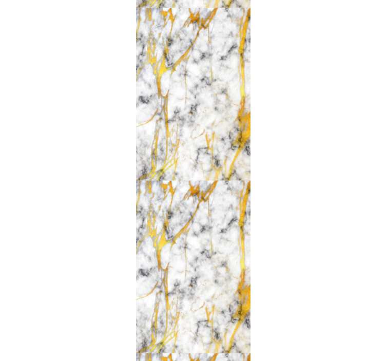 Dining room roller blind elegant gray and gold marble - TenStickers