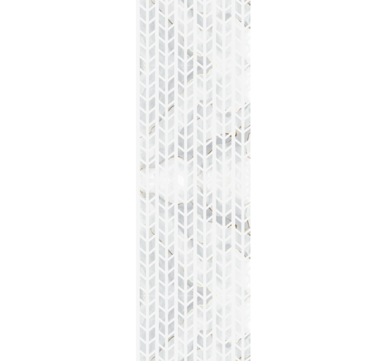Dining room roller blind with small gold marble tiles - TenStickers