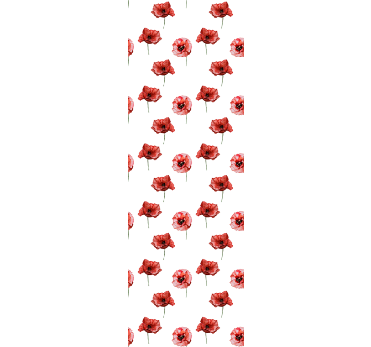 Dining room roller blind watercolor puppies - TenStickers