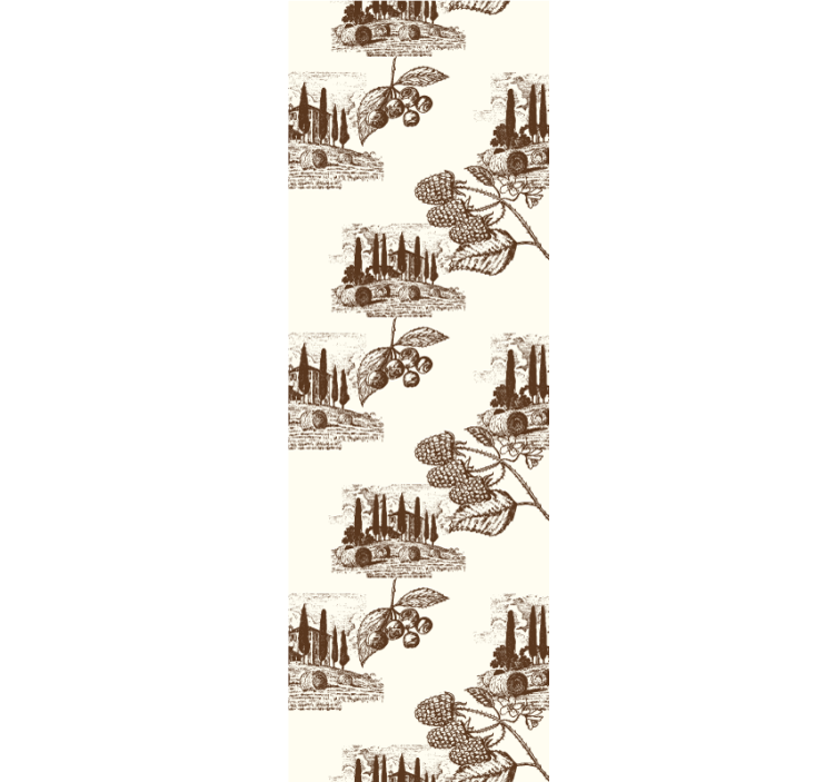 Dining room roller blind in french provincial style - TenStickers