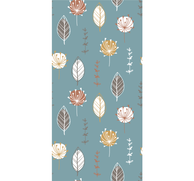 Dining room roller blind nordic park design - TenStickers