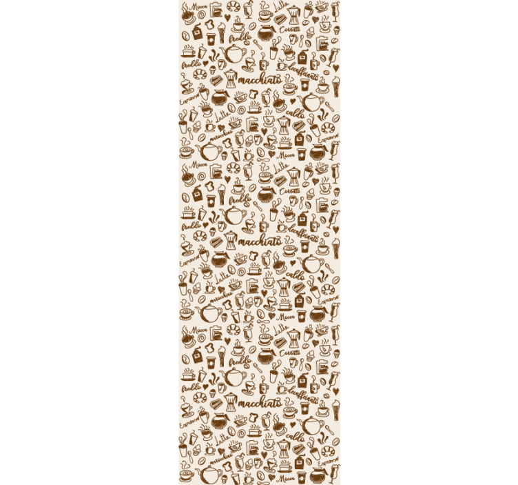 Dining room roller blind italian coffee tradition - TenStickers