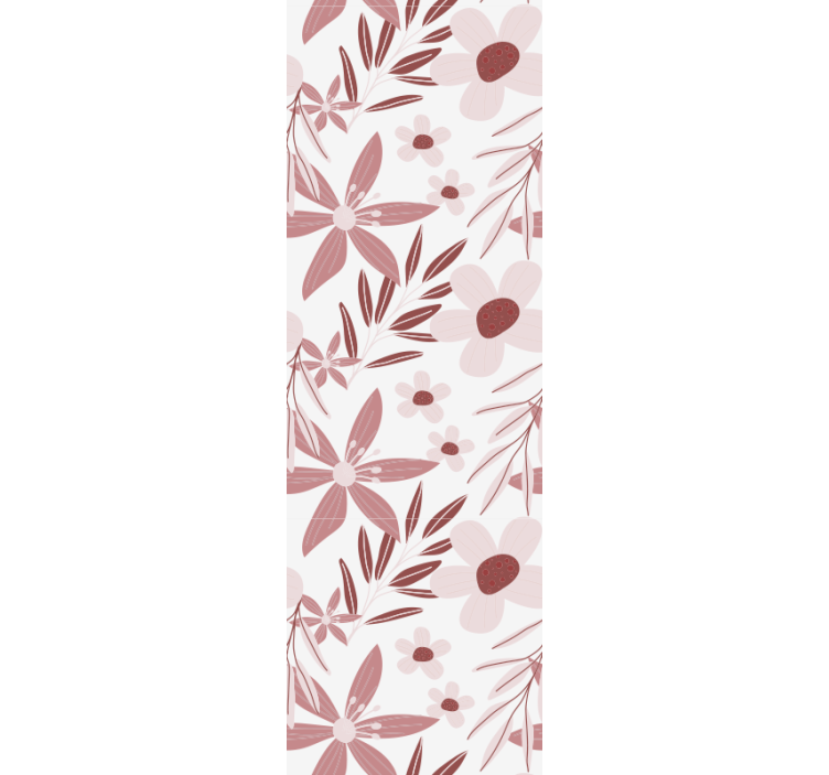 Pink daisy flowers dining room roller blind - TenStickers