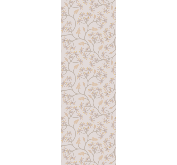 Dining room roller blind with elegant floral branches - TenStickers
