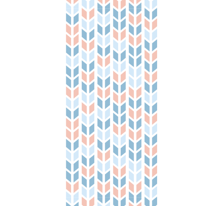Dining room roller blind with nordic vertical arrows - TenStickers