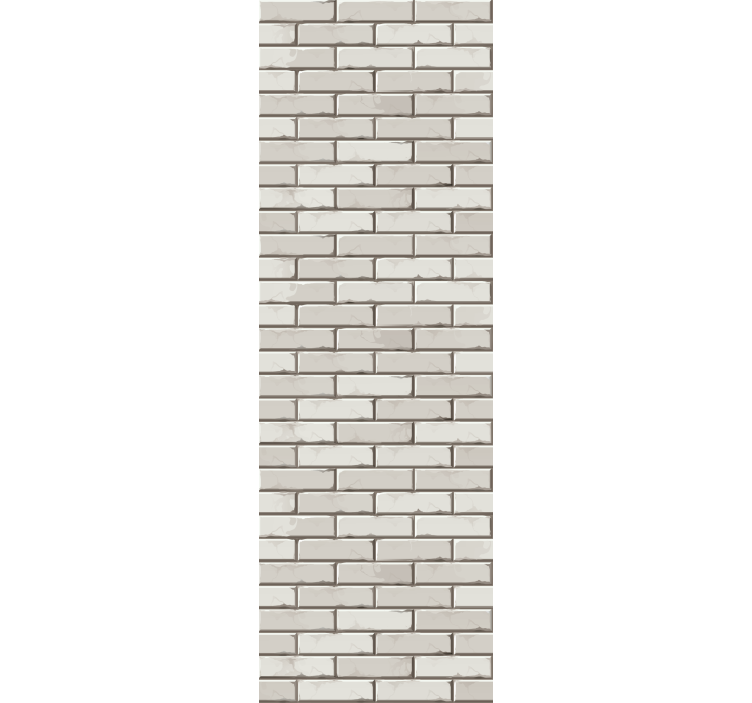 Pale bricks dining room roller blind - TenStickers