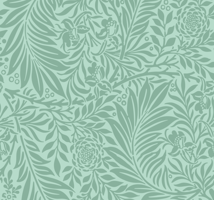 Dining room roller blind in mint green vintage design - TenStickers