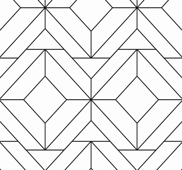 Dining room roller blind with nordic geometric design - TenStickers