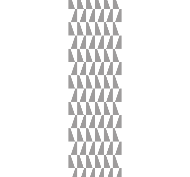 Dining room roller blind in gray triangles - TenStickers