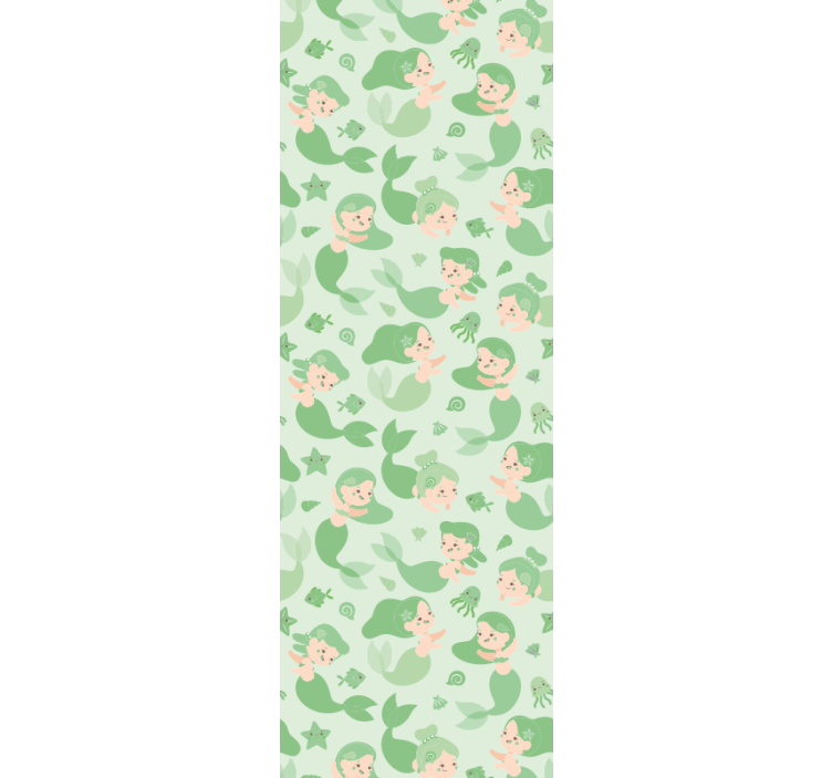 Playful mermaids children room roller blind - TenStickers