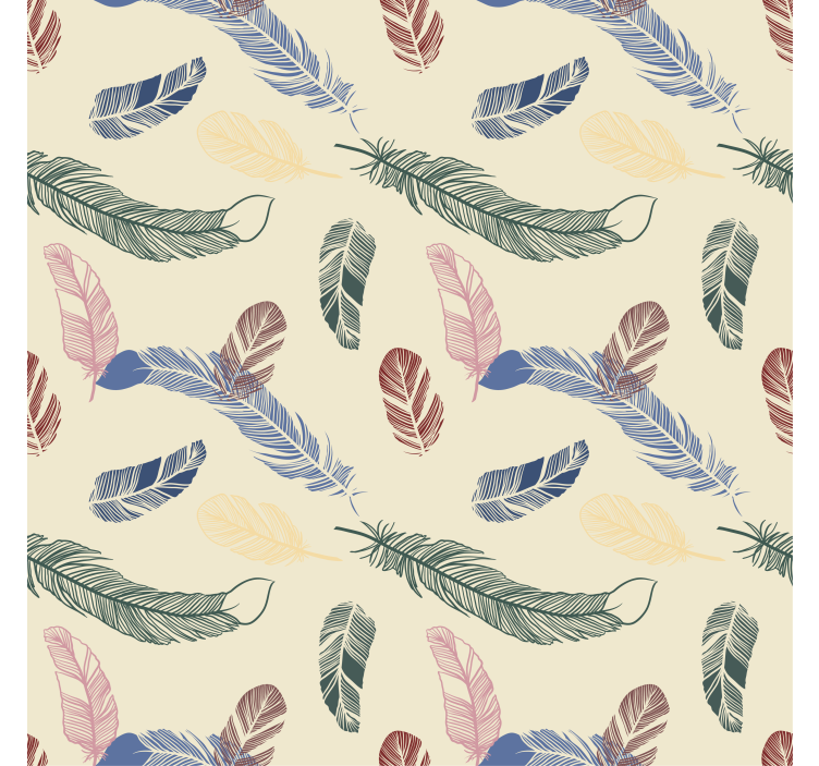 Children room roller blind with colorful feathers - TenStickers